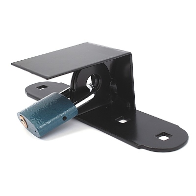 Ъглова планка за катинар с шапка, к-кт 2бр,черни