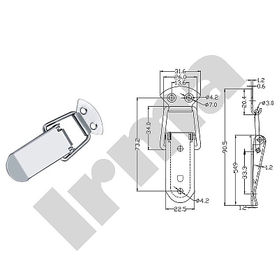 Закопчалка 90x32 цинк