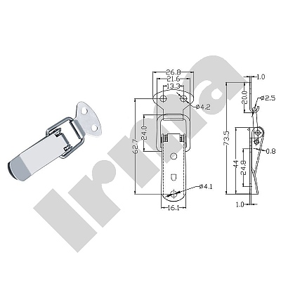Закопчалка 74x27 цинк