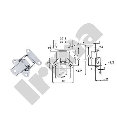 Закопчалка 55x40 цинк