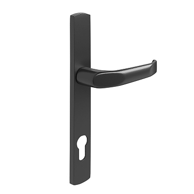 Дръжка за врата, тясна основа 90/32мм, черна