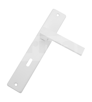 Дръжка за врата 4Q квадратна  90мм бяла секретна