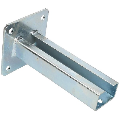 Основа за стълб за ограда, панел 60x40, цинк