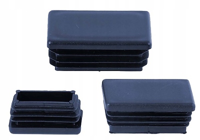 Правоъгълни тапи PVC, антрацит