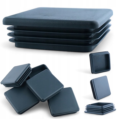 Квадратни тапи PVC антрацит